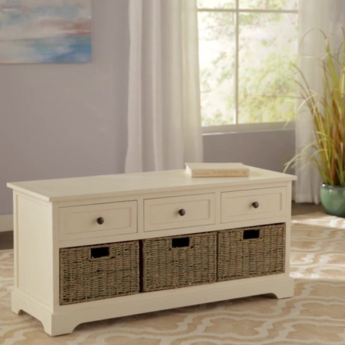 Andover Mills™ Kaler Drawers Storage Bench & Reviews Wayfair